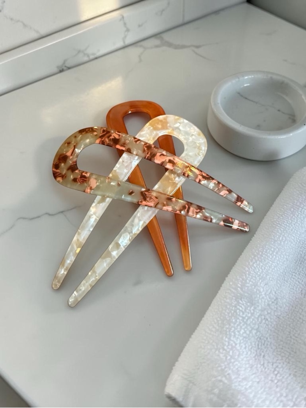 Set of 3 Elegant Retro U-Shape Hair Clips/Forks